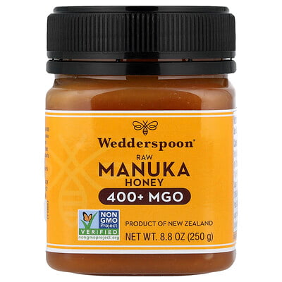 Wedderspoon Необработанный мед манука MGO 400+ 250 г (8 8 унции)