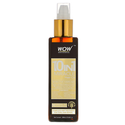 Купить Wow Skin Science 10 in 1 Miracle, масло для волос, 200 мл (6, 8 жидк. унции)