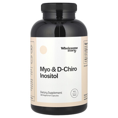 Wholesome Story  Myo & D-Chiro Inositol  360 Vegetarian Capsules