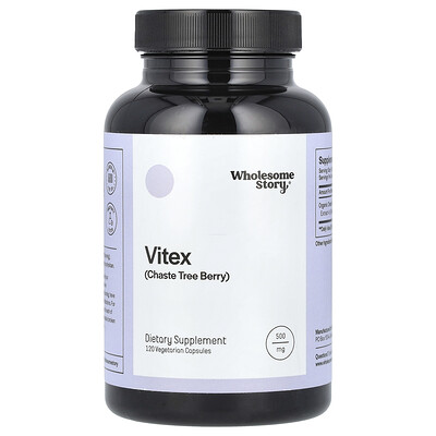 Wholesome Story  Vitex  500 mg  120 Vegetarian Capsules