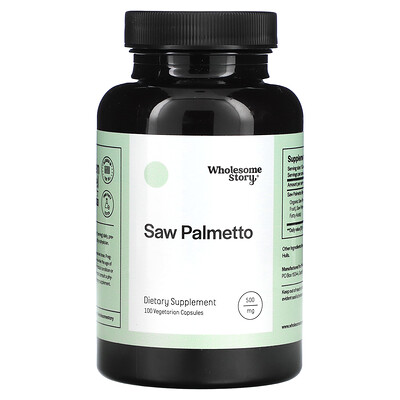 

Wholesome Story, Saw Palmetto, 500 mg, 100 Vegetarian Capsules