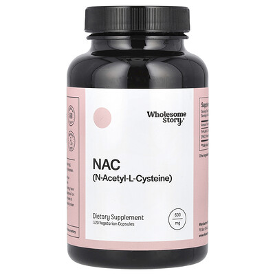Wholesome Story  NAC  600 mg  120 Vegetarian Capsules