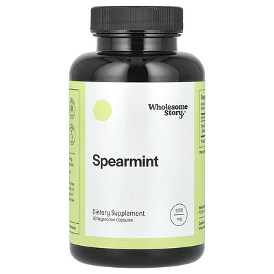 Wholesome Story  Spearmint  1000 mg  90 Vegetarian Capsules (333 mg per Capsule)