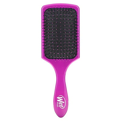 Wet Brush Paddle Detangler Brush, щетка для легкого расчесывания, пурпурный, 1шт.