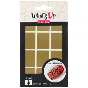 Отзывы о Whats Up Nails, Cheetah Hearts Stencils, 12 Pieces