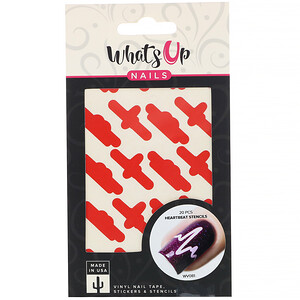 Отзывы о Whats Up Nails, Heartbeat Stencils, 20 Pieces