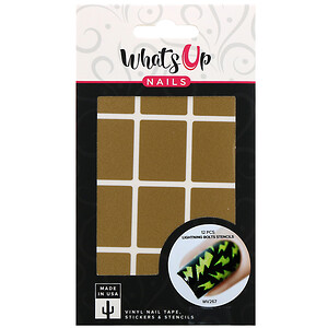 Отзывы о Whats Up Nails, Lightning Bolts Stencils, 12 Pieces