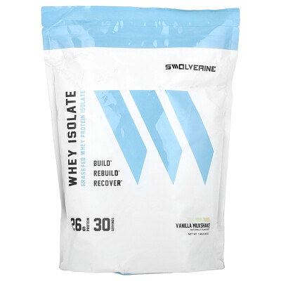 Swolverine  Whey Isolate  Vanilla Milkshake  1.98 lb (900 g)