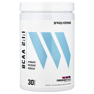 Swolverine, BCAA 2:1:1, Granaatappel Acai, 285 g