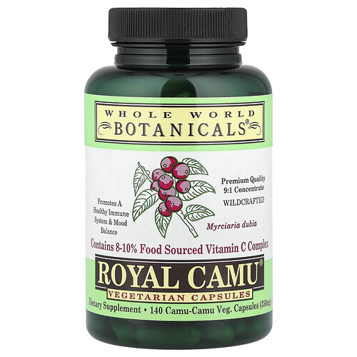 Whole World Botanicals, Royal Camu®, 140 pflanzliche Kapseln