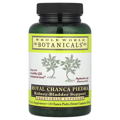 Whole World Botanicals Royal Chanca Piedra Kidney-Bladder Support 400 mg 120 Vegetarian Capsules