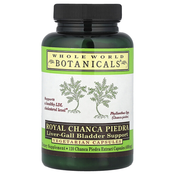 Whole World Botanicals Royal Chanca Piedra, Liver-Gall Bladder Support, 400 mg, 120 Vegetarian Capsules