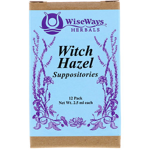 Уайз Уэйз Хербалс, Witch Hazel Suppositories, 12 Pack, 2.5 ml Each отзывы покупателей