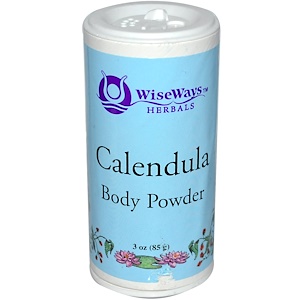WiseWays Herbals, LLC, Порошок для тела с календулой, 3 унции (85 г)