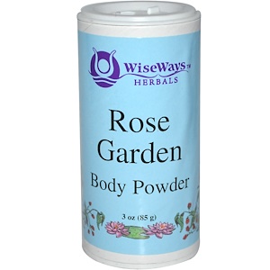 WiseWays Herbals, LLC, Порошок для тела «Розовый сад», 3 унции (85 г)
