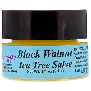 Отзывы о Уайз Уэйз Хербалс, Black Walnut Tea Tree Salve, 1/4 oz (7.1 g)