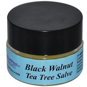 WiseWays Herbals, LLC, Мазь из черного ореха и чайного дерева, 1/4 унции (7,1 г)