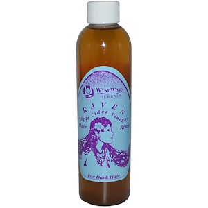 WiseWays Herbals, LLC, Raven, ополаскиватель для волос с яблочным уксусом, 8 жидких унций