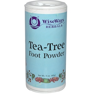 WiseWays Herbals, LLC, Порошок чайного дерева для ног 3 унции (85 г)