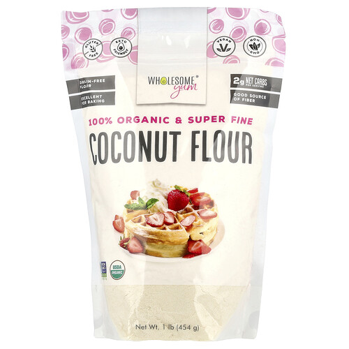 Wholesome Yum Organic Coconut Flour, 1 lb (454 g)