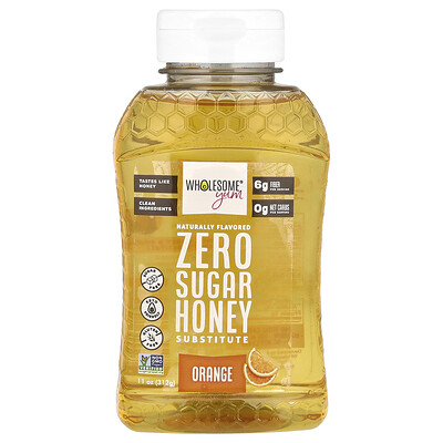 Wholesome Yum  Zero Sugar Honey Substitute  Orange  11 oz (312 g)