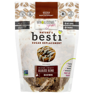 Wholesome Yum, Besti, Náhrada hnedého cukru, zmes celulózy z mníchovho ovocia, 340 g