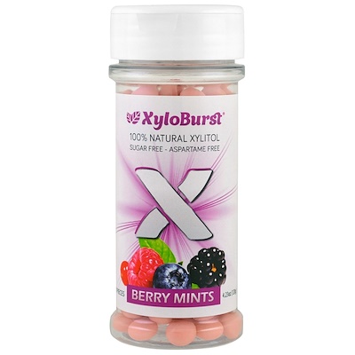Xyloburst Ягодные мятные конфеты, 200 штук, 4,23 унции (120 г)