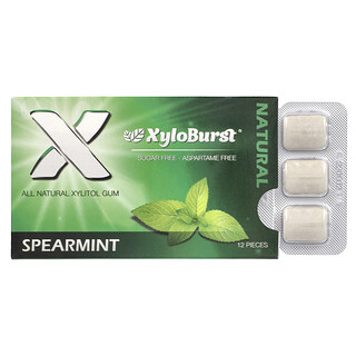 Xyloburst, Permen Karet Xilitol, Spearmint, 12 Buah