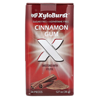 Xyloburst, Ksylitolipurukumi, kaneli, 24 palaa, 36 g