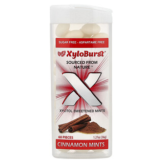 Xyloburst, Ξυλιτόλη γλυκαμένες μέντες, κανέλα, 60 τεμάχια