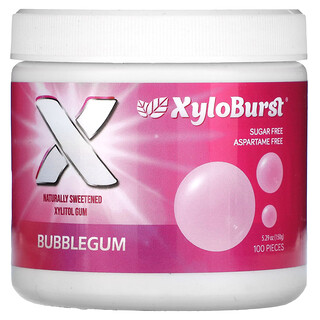 Xyloburst, Permen Karet Xilitol, Permen Karet, 100 Buah, 150 g (5,29 ons)