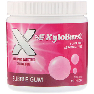 Отзывы о Ксилоберст, Xylitol Chewing Gum, Bubble Gum, 100 Pieces, 5.29 oz (150 g)