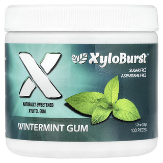 Xyloburst, Xylitol Gum, Wintermint, 100 Pieces, 5.29 oz (150 g)