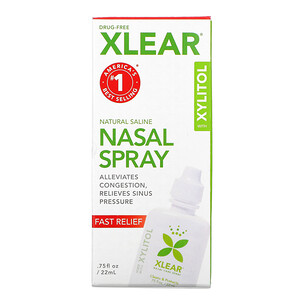 Отзывы о Кслир, Natural Saline Nasal Spray with Xylitol, Fast Relief, .75 fl oz (22 ml)