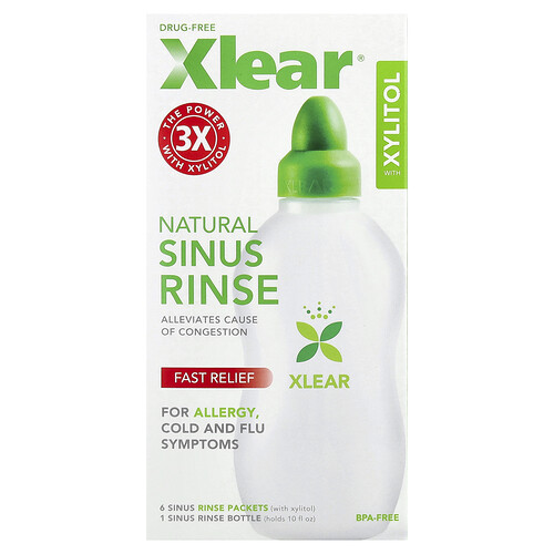 Xlear, Natural Sinus Rinse with Xylitol, 1 Kit