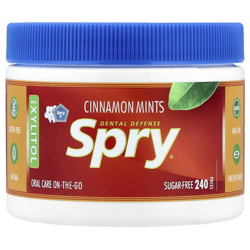 Xlear, Spry®, Cinnamon Mints, 240 Pieces