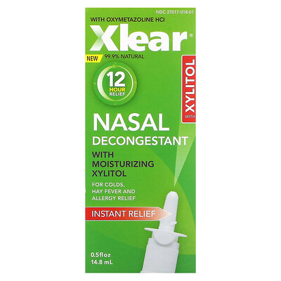 

Xlear Nasal Decongestant 0.5 fl oz (14.8 ml)