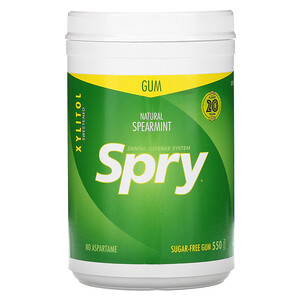 Отзывы о Кслир, Spry, Chewing Gum, Natural Spearmint, Sugar Free, 550 Count, (660 g)