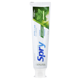Xlear, Pasta dental anticaries con fluoruro Spry®, Hierbabuena, 141 g (5 oz)