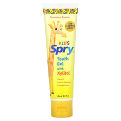 Xlear, Kid's Spry Tooth Gel with Xylitol, Strawberry Banana, 2.0 fl oz ...