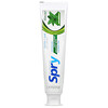 可俐爾, Natural Spry Toothpaste, Anti-Plaque Sensitive Teeth, Fluoride Free, Spearmint, 5 oz (141 g)