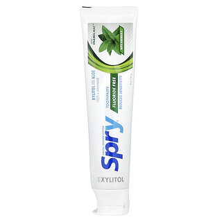 Xlear (クリア), Natural Spry®（ナチュラルスプライ）、フッ素不使用歯磨き粉、スペアミント、141g（5オンス）