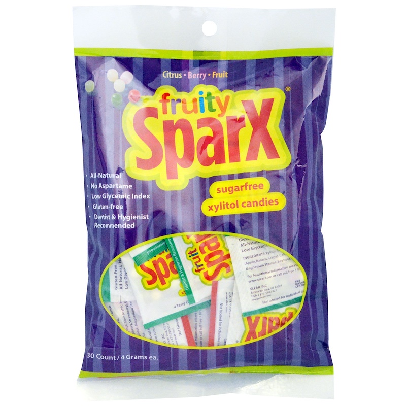 Xlear, Fruity Sparx, Sugar Free, Xylitol Candies, Assorted Flavors, 30