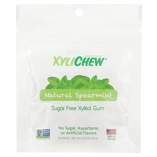 XyliDENT‏, Xylichew, מנטה טבעית, 50 יחידות, 65 גרם (2.29 אונקיות)
