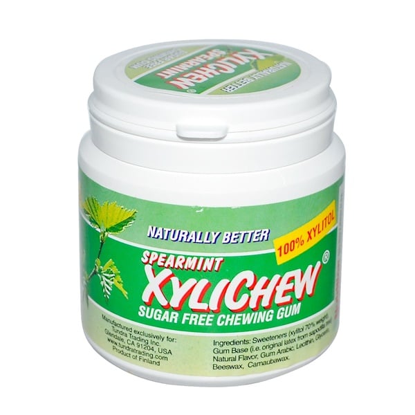 Xylichew, Spearmint XyliChew, Sugar Free Chewing Gum