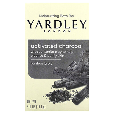 

Yardley London Увлажняющее мыло для ванн, активированный уголь, 113 г (4 унции)