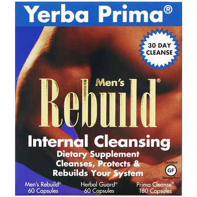 

Men's Rebuild Internal Cleansing, программа из 3 этапов, 3 флакона