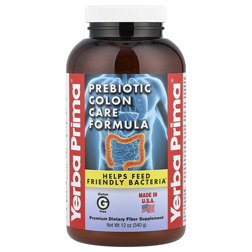 Yerba Prima Prebiotic Colon Care Formula, 12 oz (340 g)
