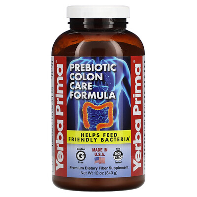 

Yerba Prima, Prebiotic Colon Care Formula, 12 oz (340 g)