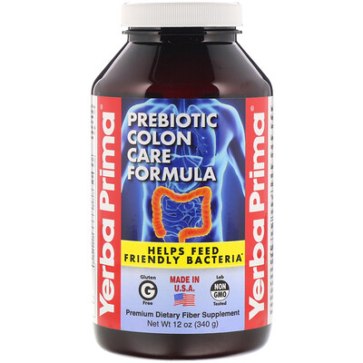 Yerba Prima Prebiotic Colon Care Formula, 12 oz (340 g)